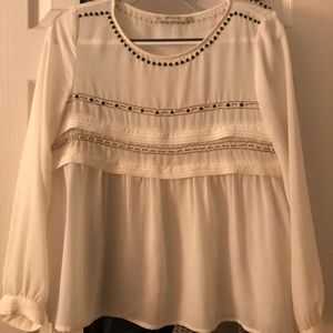 [Zara] Embellished Blouse